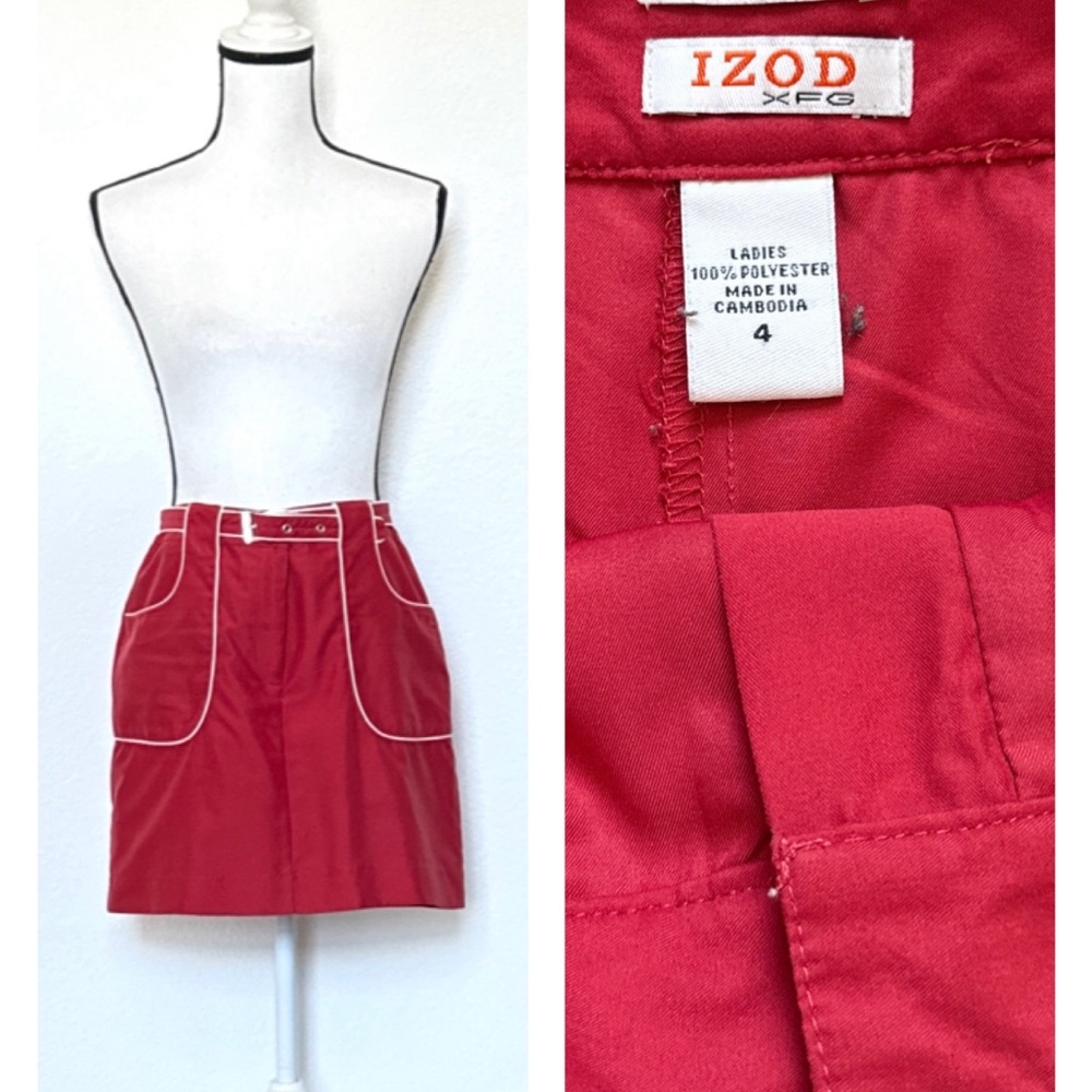 *SOLD* Size 4 IZOD XFG Skort with Piping and Matching Belt